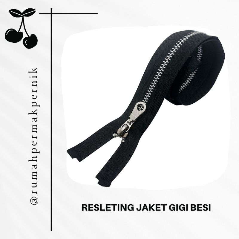 Resleting Jaket Gigi Besi