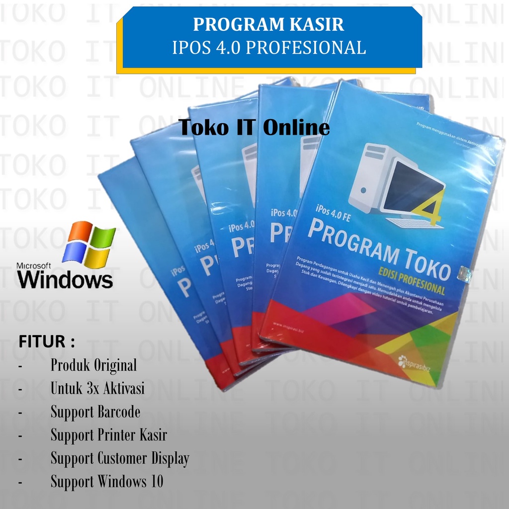 PROGRAM KASIR TOKO GUDANG MINIMARKET RETAIL IPOS 4 4.0 ORIGINAL
