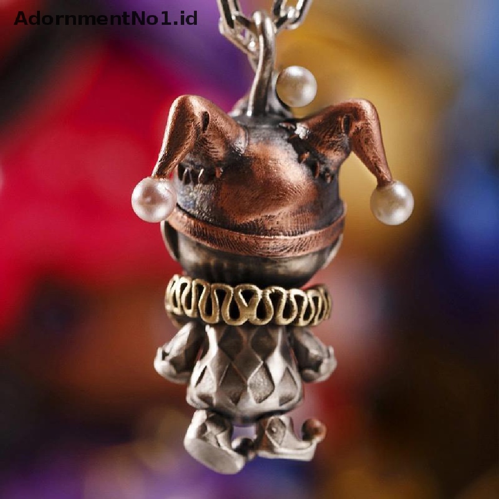 [AdornmentNo1] Boneka Badut Baru Liontin Kepribadian Retro Populer Fashion Kalung Perak Pria [ID]