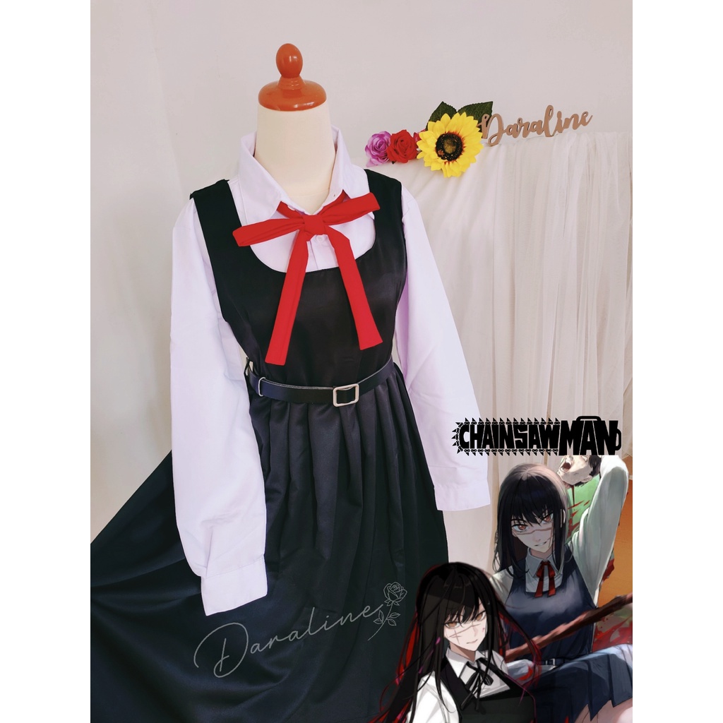 KOSTUM COSPLAY ASA MITAKA CHAINSAW MAN