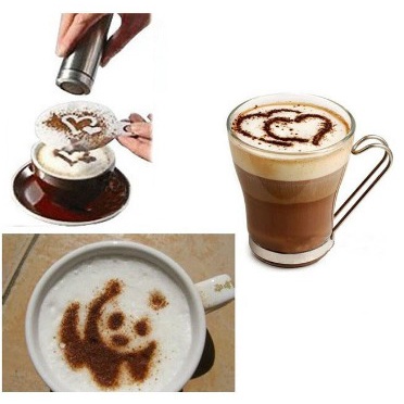 Cetakan Coffe Latte / Cetakan Topping Kopi isi 16 pcs
