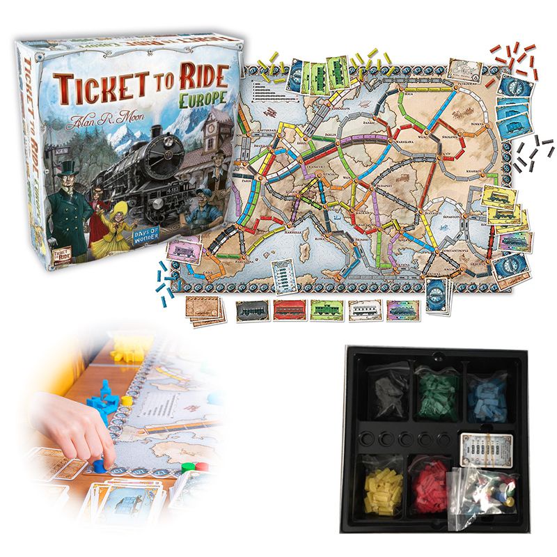 Tiket Ke TTR Ride Europe Board Game Days Of Wonder1912Kartu Ekspanding Partai