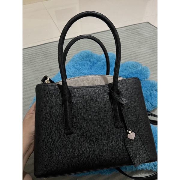 kate spade margaux medium black taupe