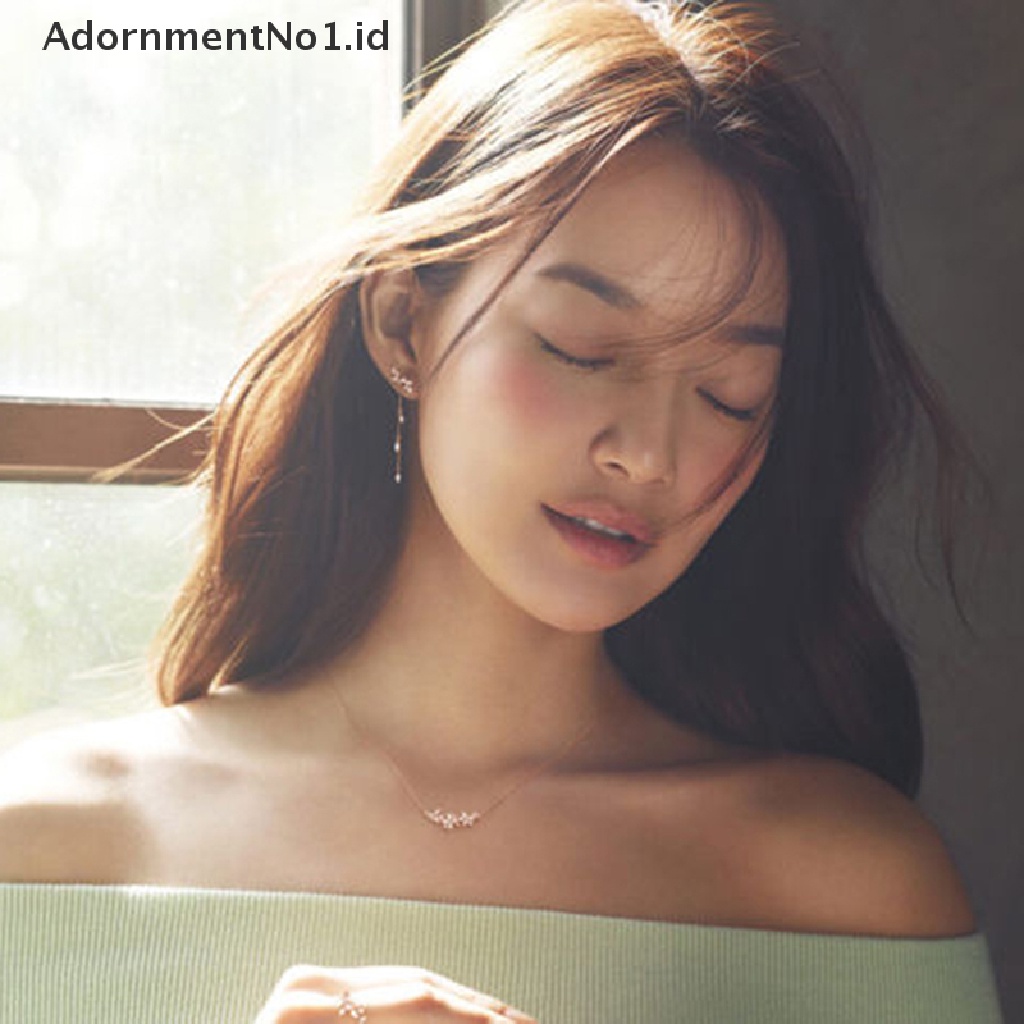 [AdornmentNo1] Fashion Wanita Panjang Gaya Korea Rumbai Daun Telinga Stud Drop Menjuntai Kait Anting [ID]