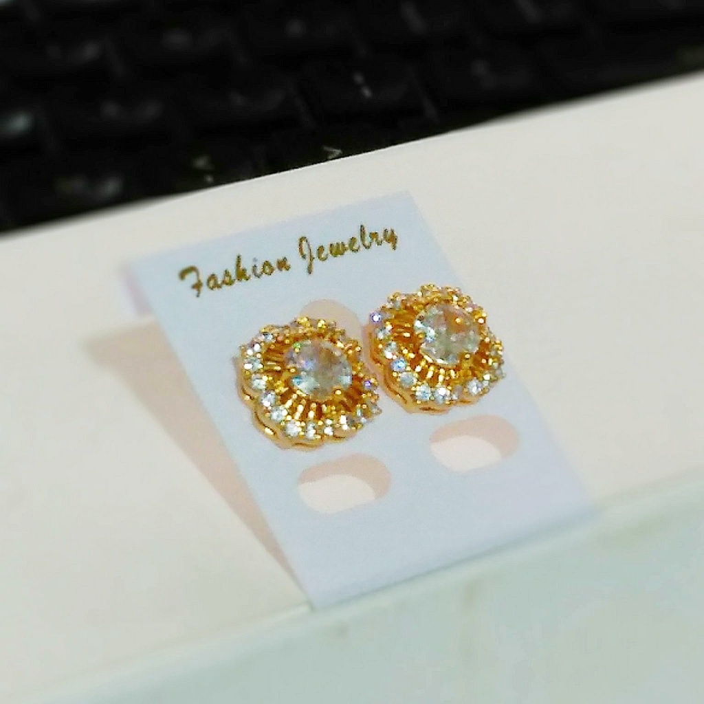 AV404 Grosir Anting Tusuk Premium Anting Permata Dewasa