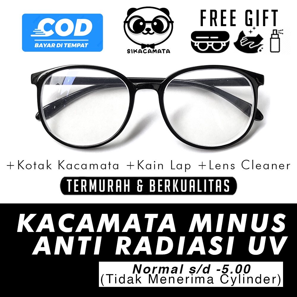 *TERMURAH* Kacamata 3097 MINUS ANTI RADIASI UV Blue Light Blocking Hp, Laptop, Komputer -0.50 s/d -4.00 Fashion Korea Pria / Wanita / Anak-anak Kotak