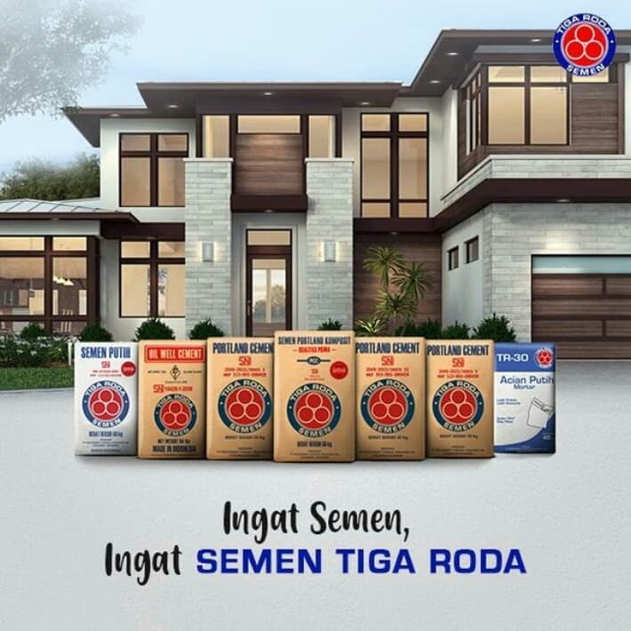 Semen Tiga Roda 40kg / per sak