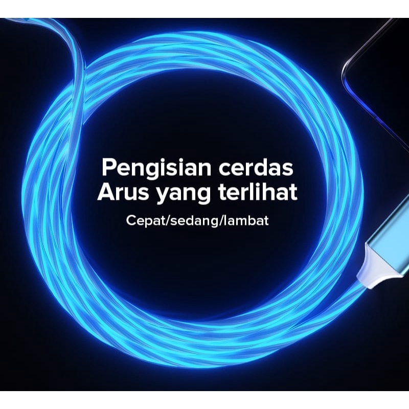 Kabel data Led tipe c dan mirco kompatibel for cocokkan iphone