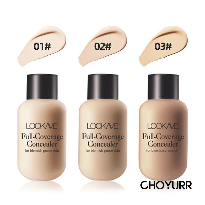 【COD】Light Concealer Liquid Foundation BB Cream Liquid 12ml Matte Foundation Cream Wajah Menyembunyikan Lingkaran Hitam Mata Cair Kosmetik Tahan Lama Untuk Harian-CH