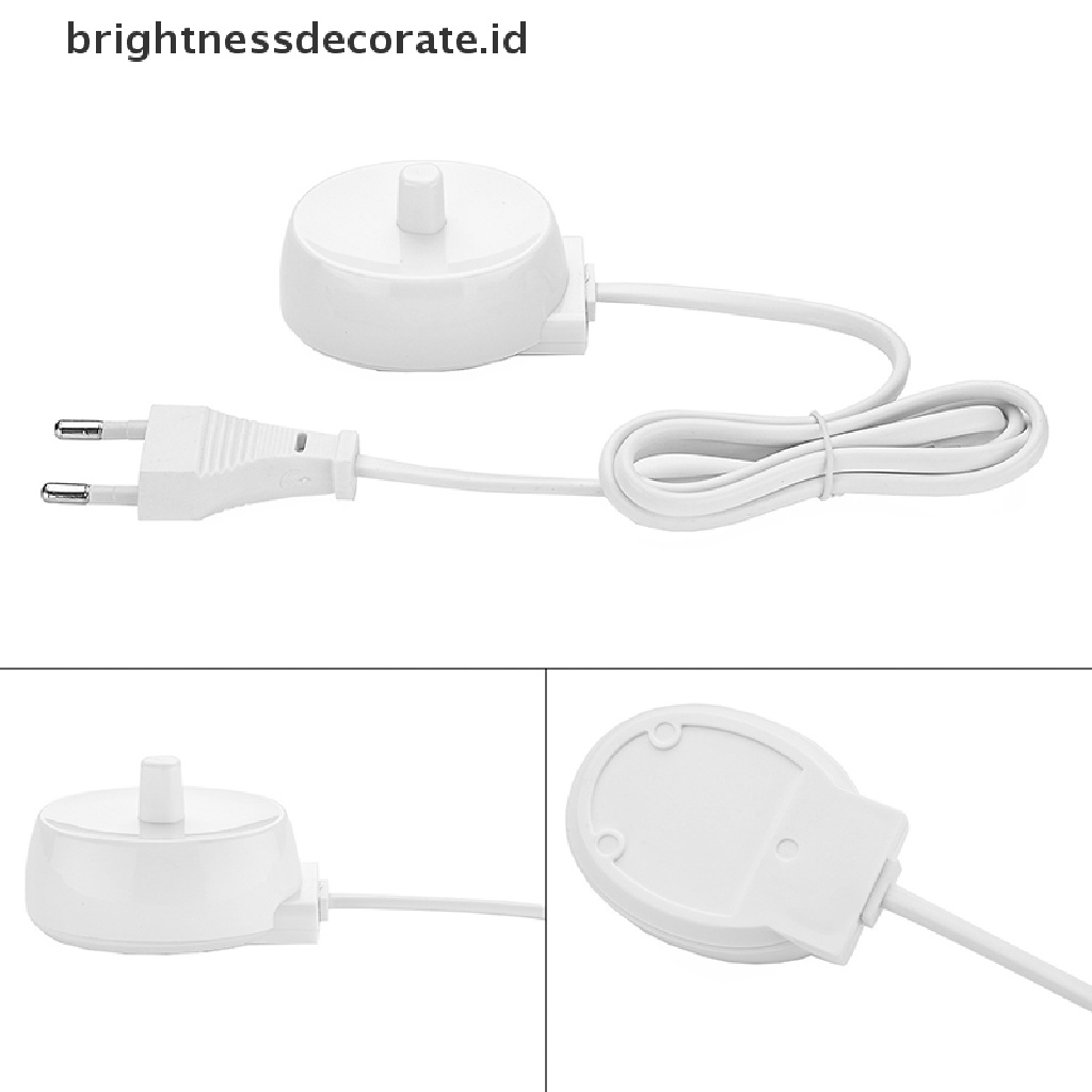 [Birth] Sikat Gigi Elektrik Stand Charger EU Plug Pengganti Braun Oral B D12 D20 [ID]