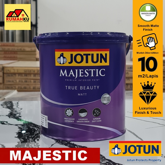 Cat Tembok Jotun Interior Cat Interior Majestic True Beauty Matt Warna Bebas 2l Jotun 8484