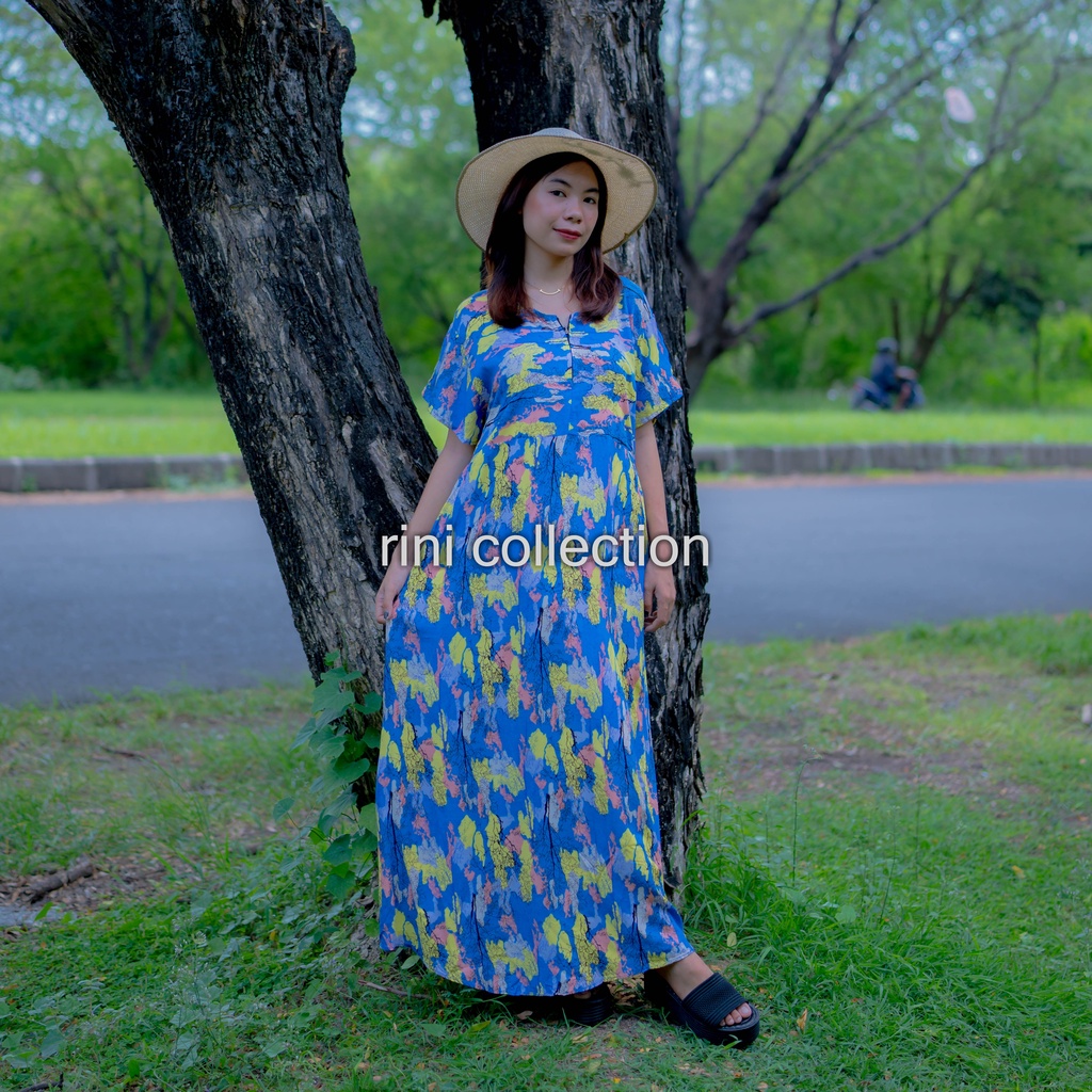 Long Dress Bali Motif Akar Busui