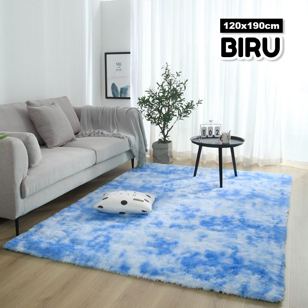 Karpet Lantai Bulu Rafsur Polos Jumbo Lembut Tebal Ukuran 120x190cm Anti Slip Perlengkapan Rumah Tangga Ruang Keluarga Kamar Tidur Import - DD-4B - Comfort Homes