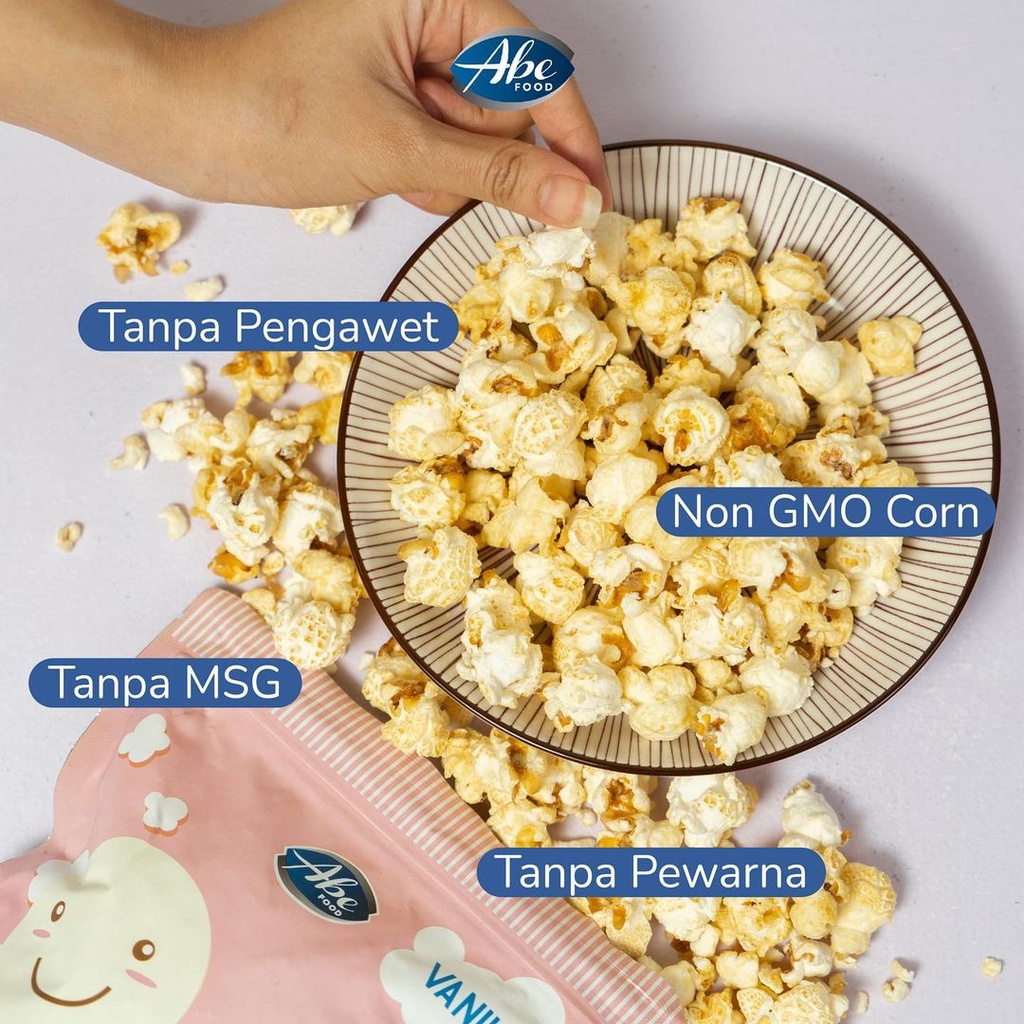 Abe Food Pop Corn Popcorn For Kid Kids Anak Camilan Snack Mpasi Selingan Bayi Balita Batita Butter Enak