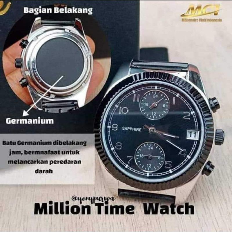 (free tumbler) JAM TANGAN MILLION TIME MCI MILLIONTIME ORIGINAL MAN/WOMEN