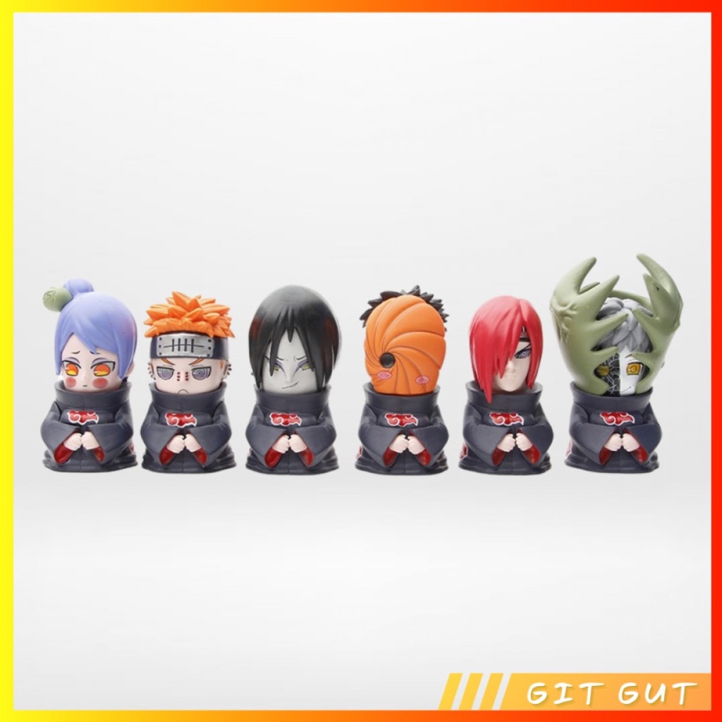 Action Figure Pajangan Mainan 6 pcs Akatsuki Naruto Shippuden