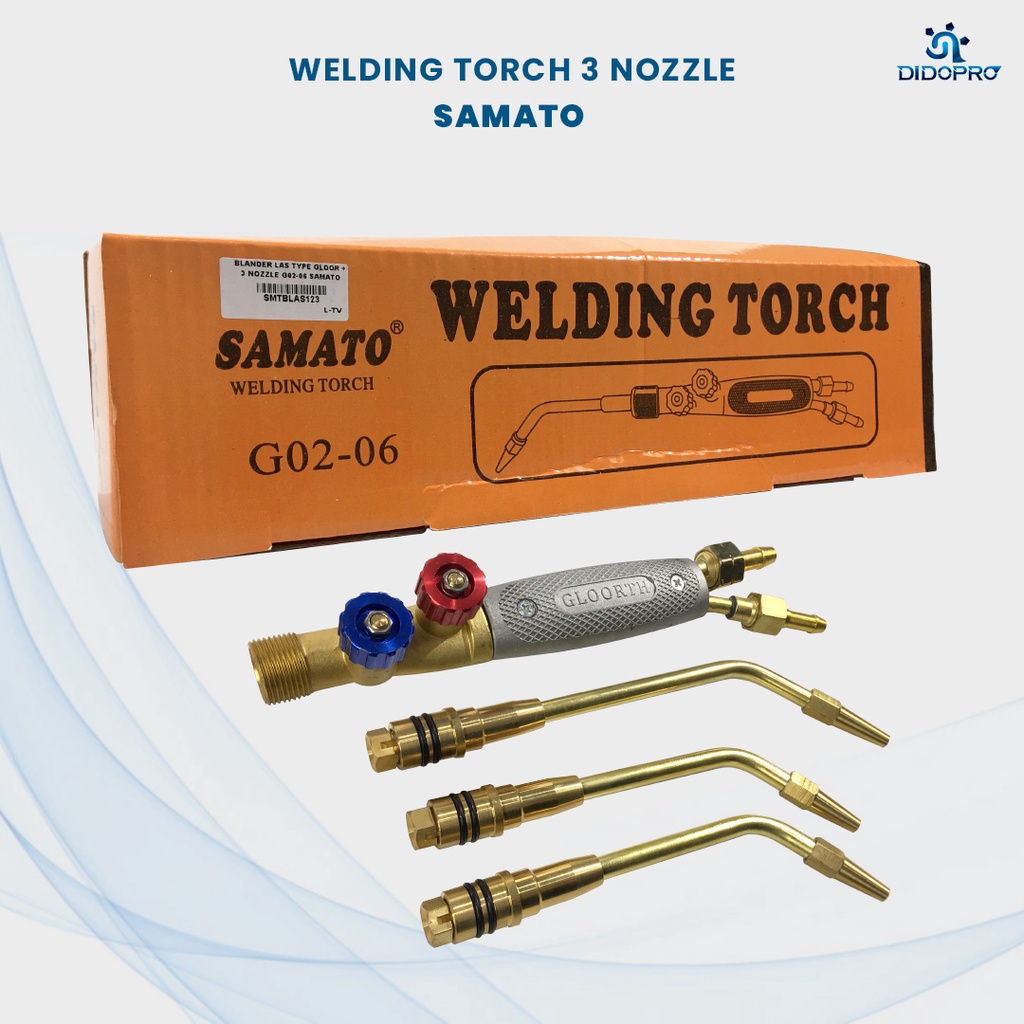 SAMATO BLENDER STANG LAS 3 MATA - BLANDER LAS KARBIT - TANG LAS BAKAR - WELDING TORCH ACETYLENE