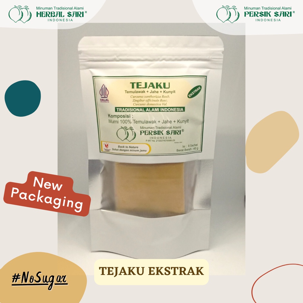 

Jamu Persik Sari Tejaku Ekstrak (Temulawak + Jahe + Kunyit)