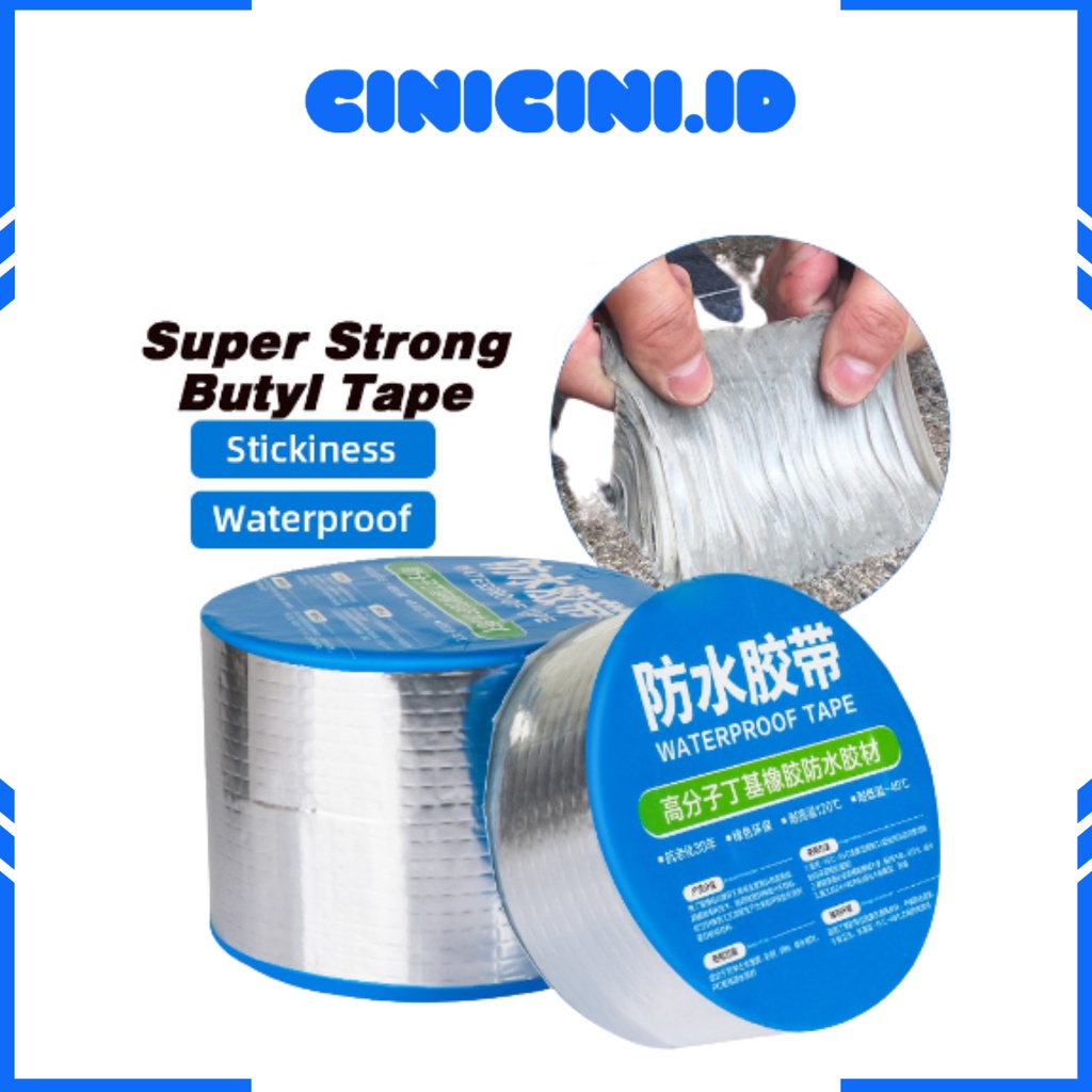 CINICINI Lakban Anti bocor Waterproof Tape Lakban Alumunium [ 5M ]