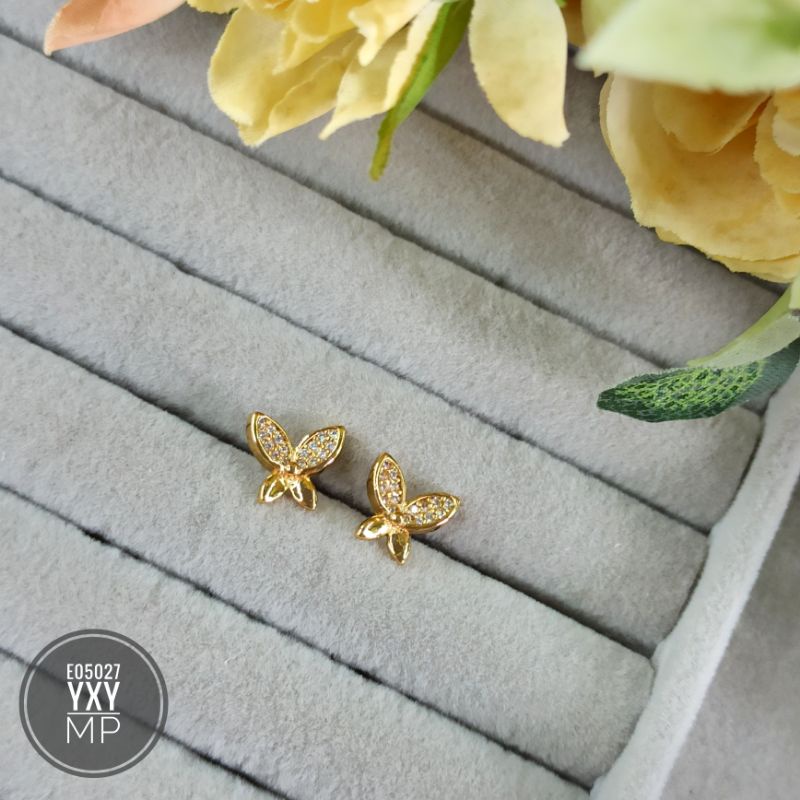 Anting yaxiya tusuk motif lucu gold E05027