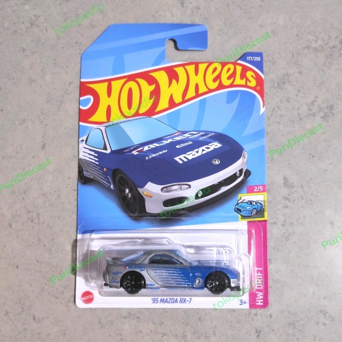 HOT WHEELS HOTWHEELS 95 MAZDA RX-7 RX7 RX 7 FALKEN SILVER HW DRIFT LV27