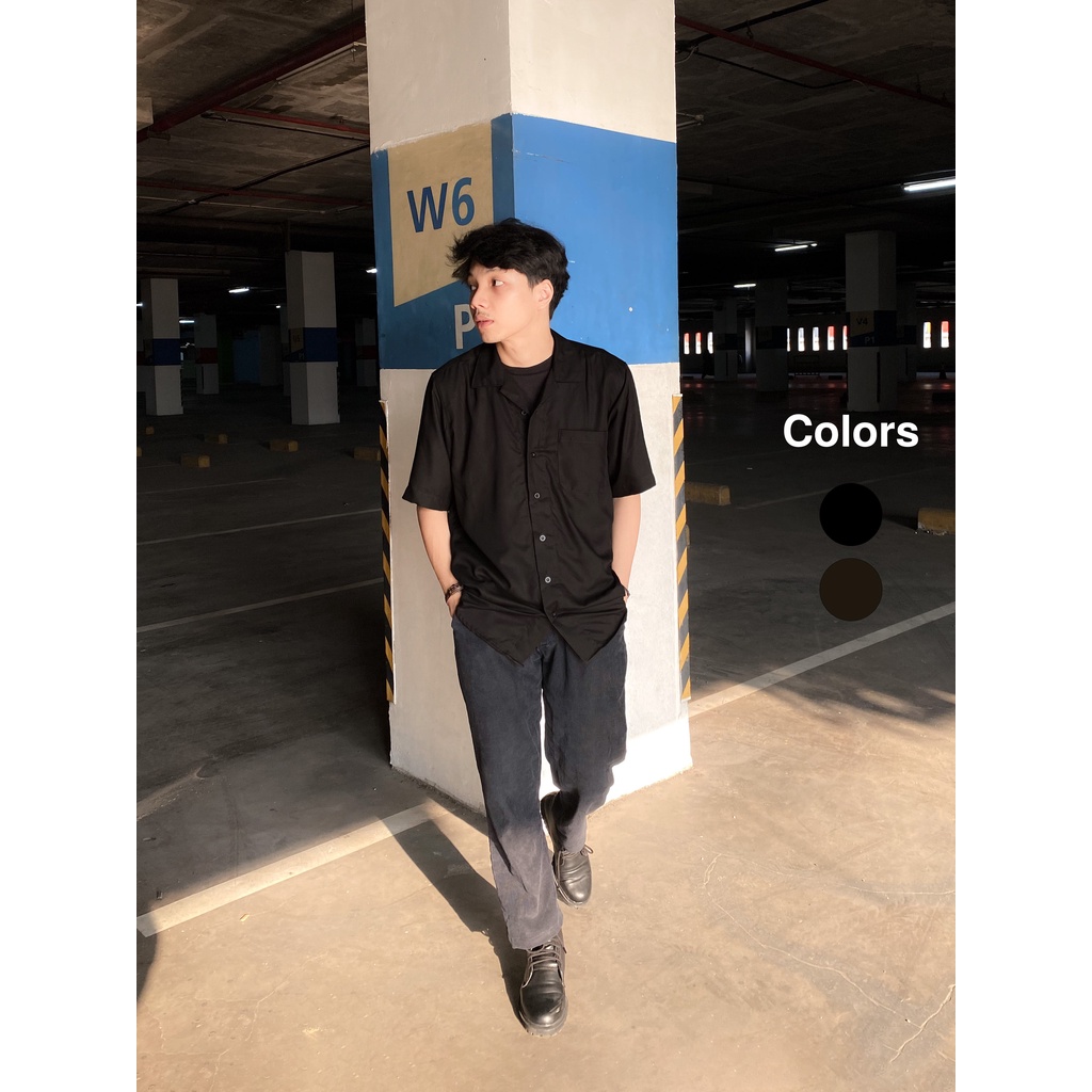 Wilmerstudios Kemeja Rayon Pria Lengan Pendek All Variant