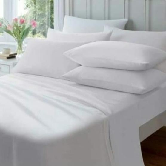 Sprei Only Polos Putih Microfiber | Sprei Hotel Polos Putih
