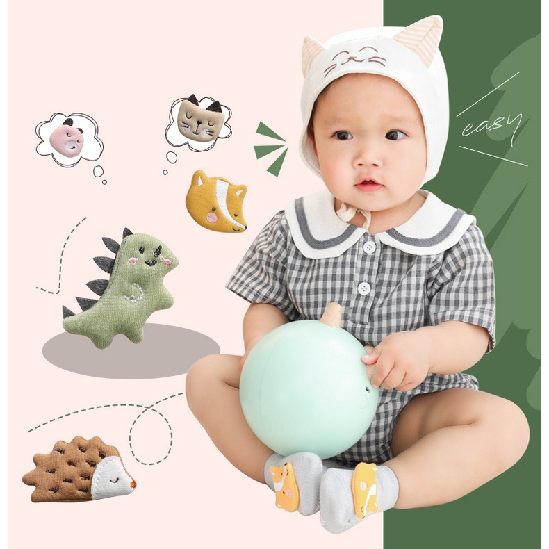 Kaos Kaki Bayi New Born Socks 3D Lucu Anti Slip Import