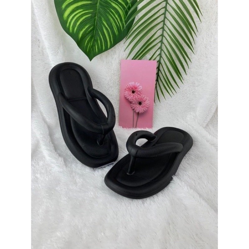 Sandal Jepit Wanita Polos 9336W Polos 36-40/Sandal Jepit Wedges Promo Mitra