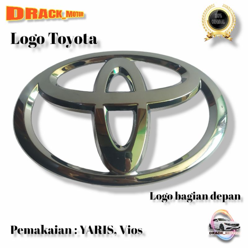 Logo Grill Depan Toyota Vios Yaris Original Logo Bumper Depan Toyota Vios Yaris Original