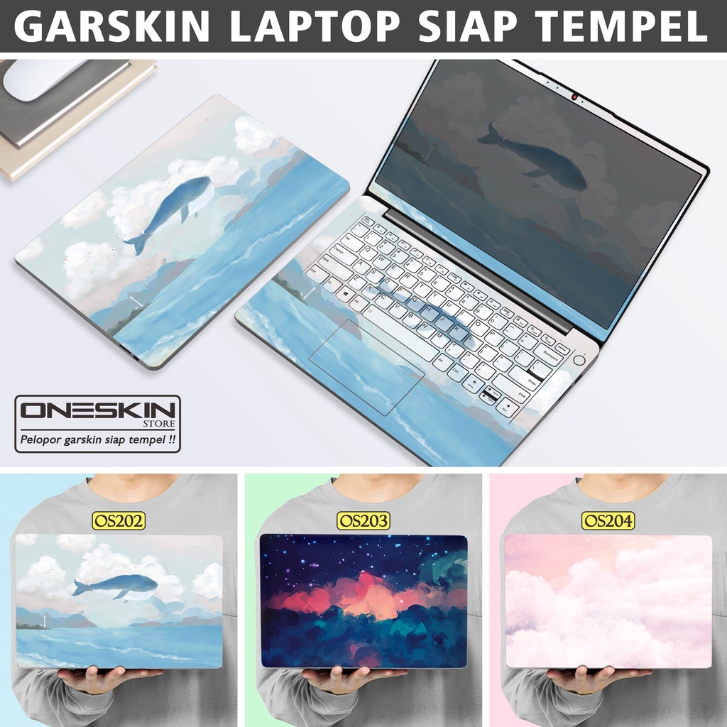 Garskin Sticker Laptop Protector Macbook Full Body Bottom Bezel Palmrest Skin Watercolor Painting