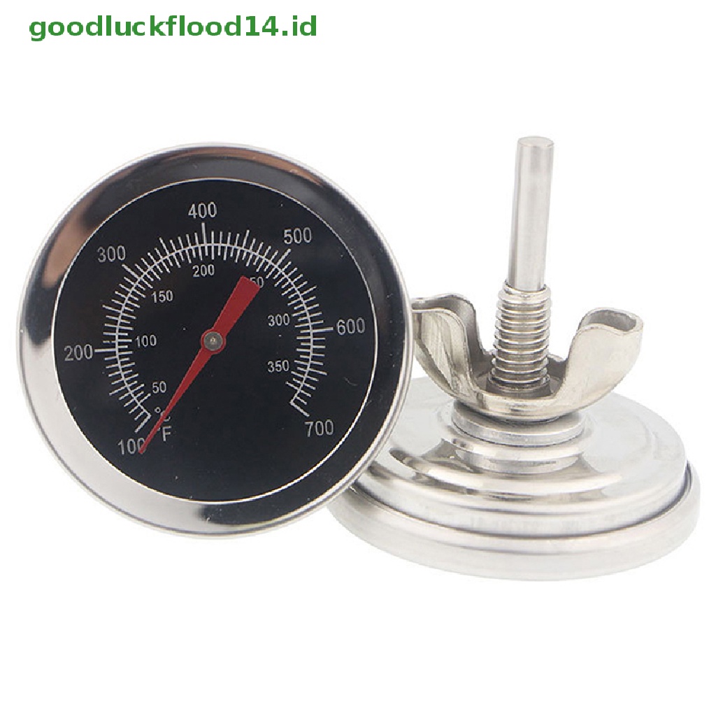 [GOOGFOUR] Termometer Oven Stainless Steel BBQ Bimetallic Dual Gage Alat Masak 700derajat [TOP]