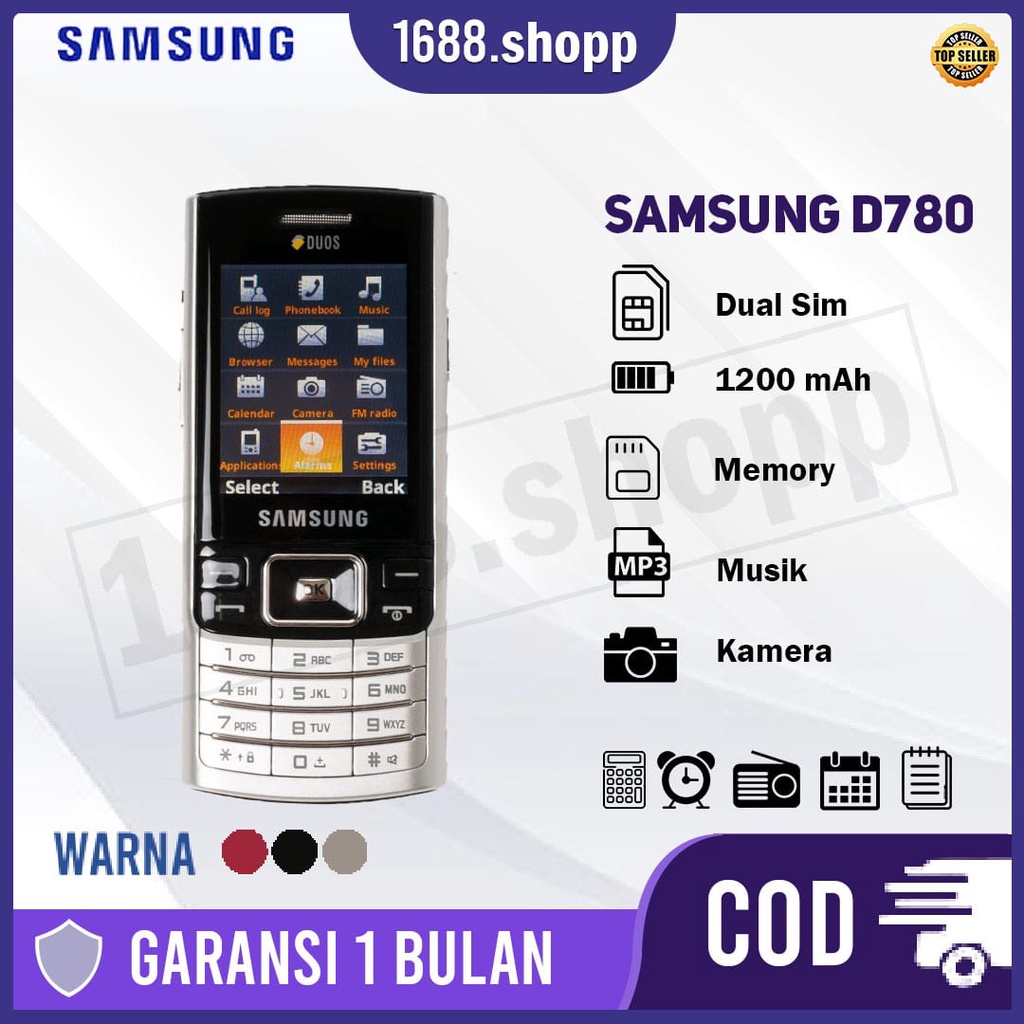 HP Samsung D780 Dual Sim Original 99% Baru