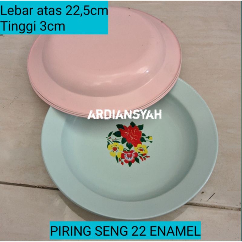 ISI 10 PCS piring seng jadul piring enamel piring seng murah
