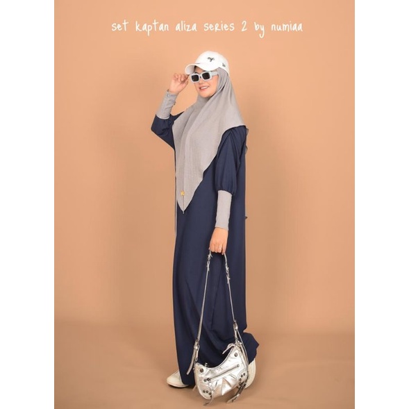 Set Kaftan Aliza By Numia Warna Navy