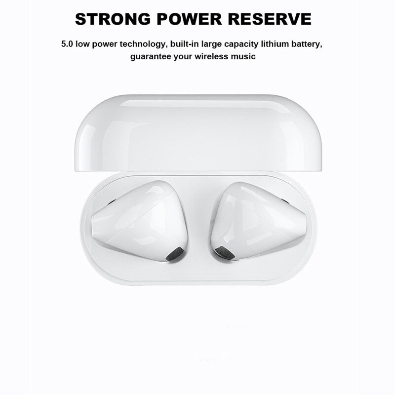 SHIMANG Earphone TWS HiFi Smart Touch Bluetooth 5.0 with Mic - SH200 - White