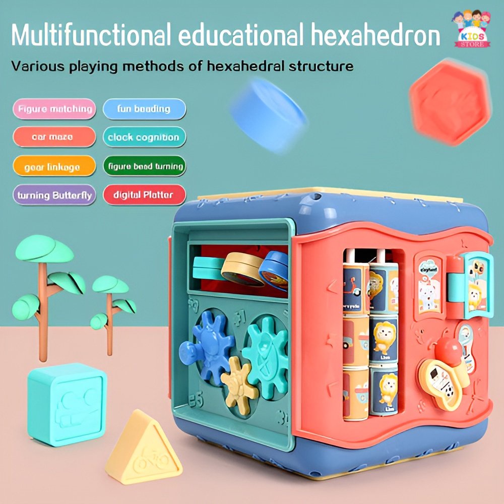 Hexahedral 6 Sisi | Mainan Edukasi Anak 1/2/3/4/5 Tahun Laki Laki Perempuan | Kado Ulang Tahun Anak