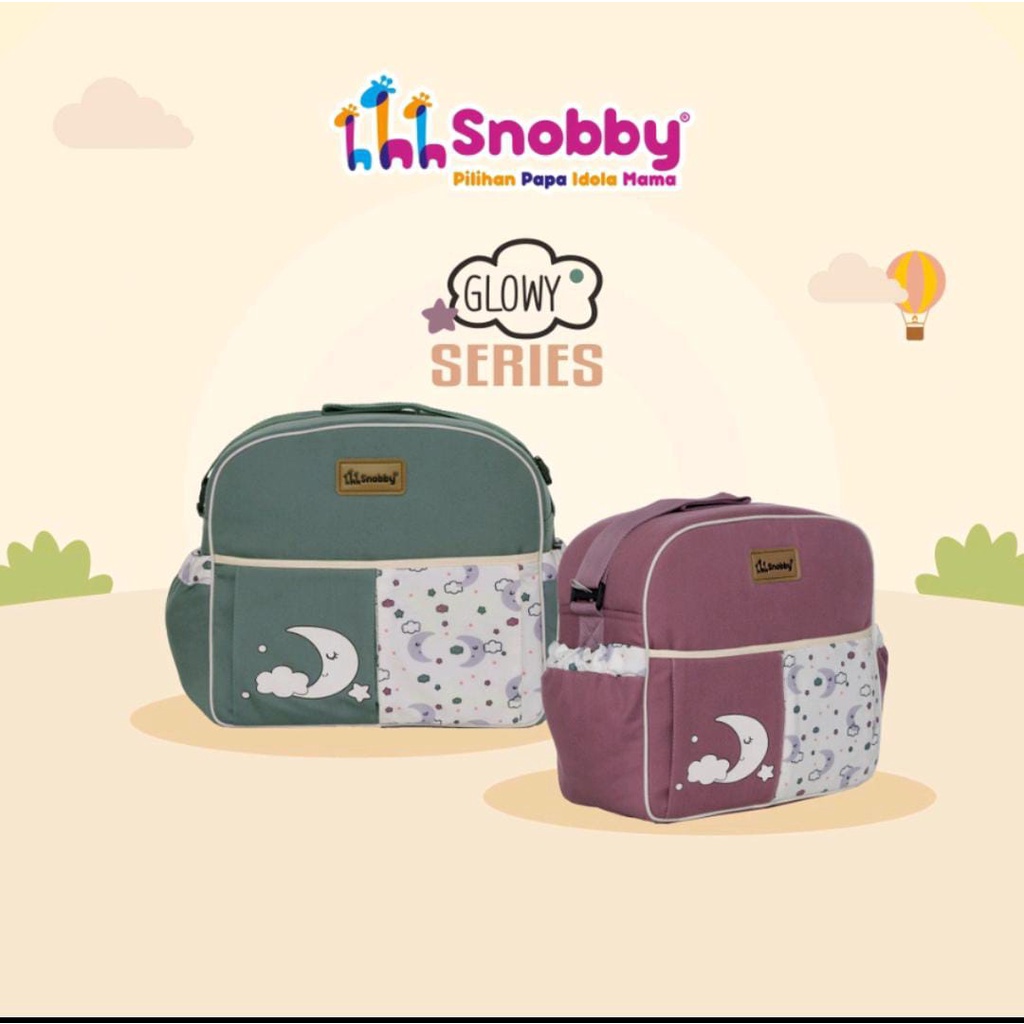 Snobby Tas Bayi Medium Saku Print Glowy Series - SBT7272