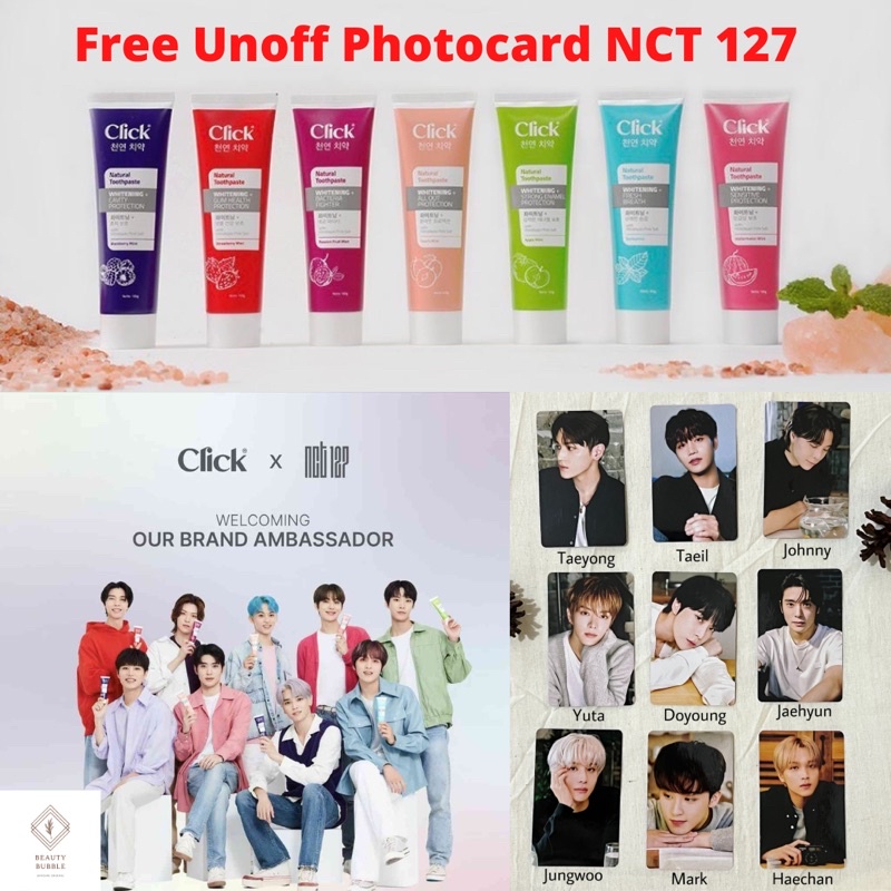 [FREE PHOTOCARD] CLICK NATURAL TOOTHPASTE | ODOL NCT 127 | CLICK X NCT 127