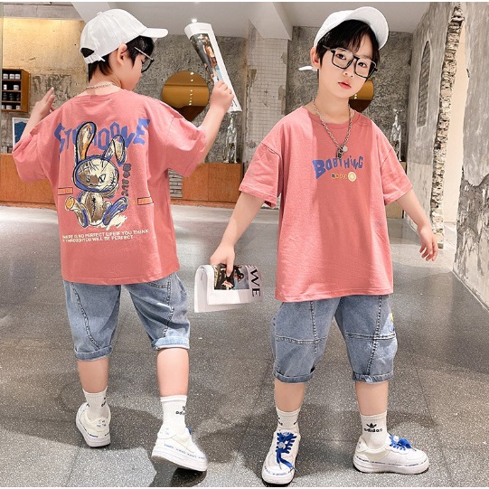 Setelan anak laki laki import BOB THING + CELANA JEANS TEBAL setelan anak teenager laki laki import