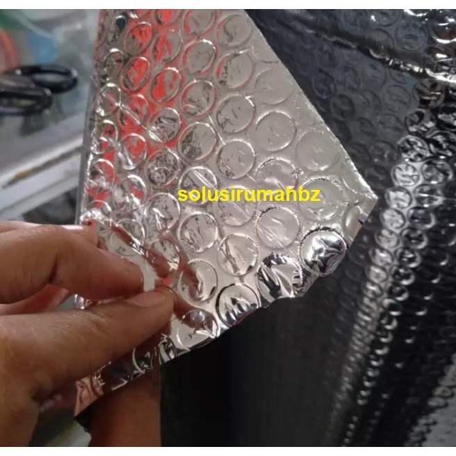 permeter Aluminium Foil Bubble Peredam Panas Atap Eceran 1 Meteran