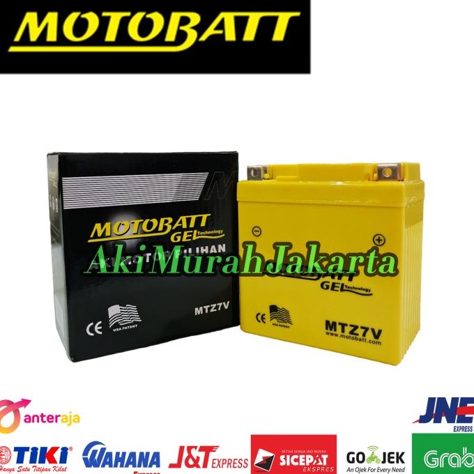 Aki Motor Motobatt MTZ7V Aki Gel / Aki kering