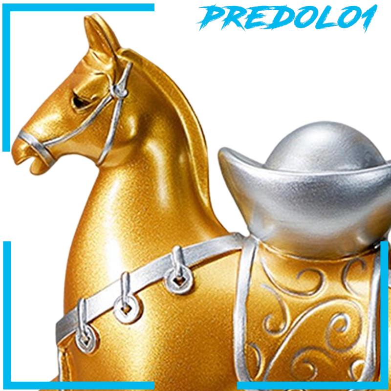 [Predolo1] Patung Kuda Bahan Resin Figurine Statue Art Craft Untuk Dekorasi Meja Rumah