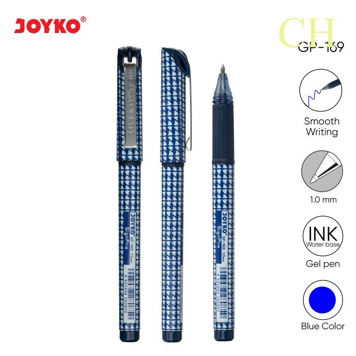 

Gel Pen Pulpen Pena Jel Joyko GP-169 Sign Pro 1.0 mm - Blue