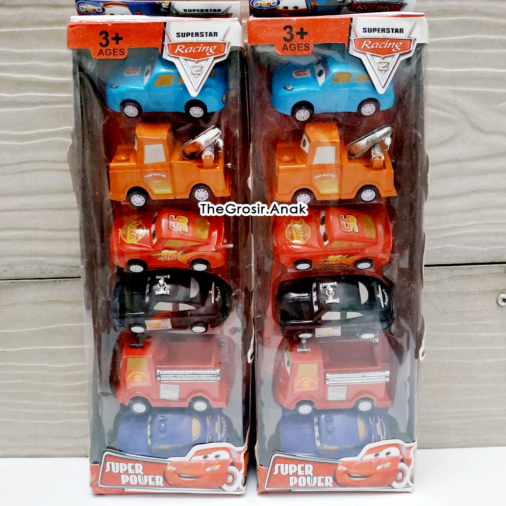 Super Cars Racing 2 ISI 6 Mini Mobil Balap Lightning McQueen Mater