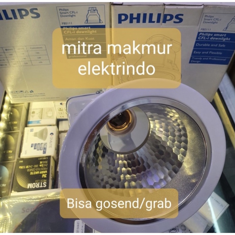 downlight philips FBS111 putih 4in / downlight philips 4in fbs111