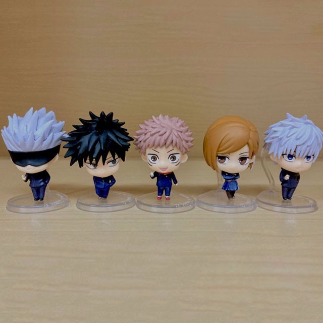 Action Figure Jujutsu Kaisen: Mini Version - Yuji, Megumi, Nobara, Gojo