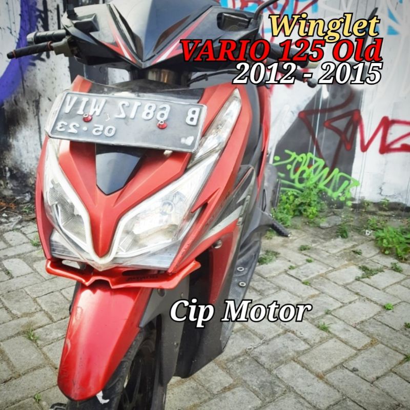 Winglet VARIO 125 old Bohlam 2012 2013 2014 Merah Hitam biru Putih