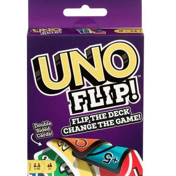 Produk Terkeren Minggu Ini [Buy 5 Free Gold] Kartu UNO FLIP UNO Card Double Side New Challenge Bolak