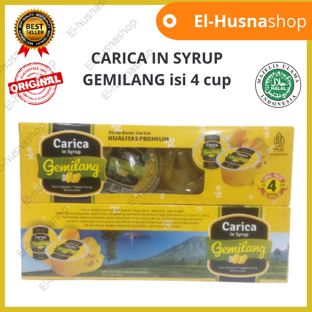 

Carica In Syrup Gemilang Minuman Sirup Buah Carica Isi 4 Cup Enak Lezat Ori Khas Dieng Wonosobo Kualitas Permium